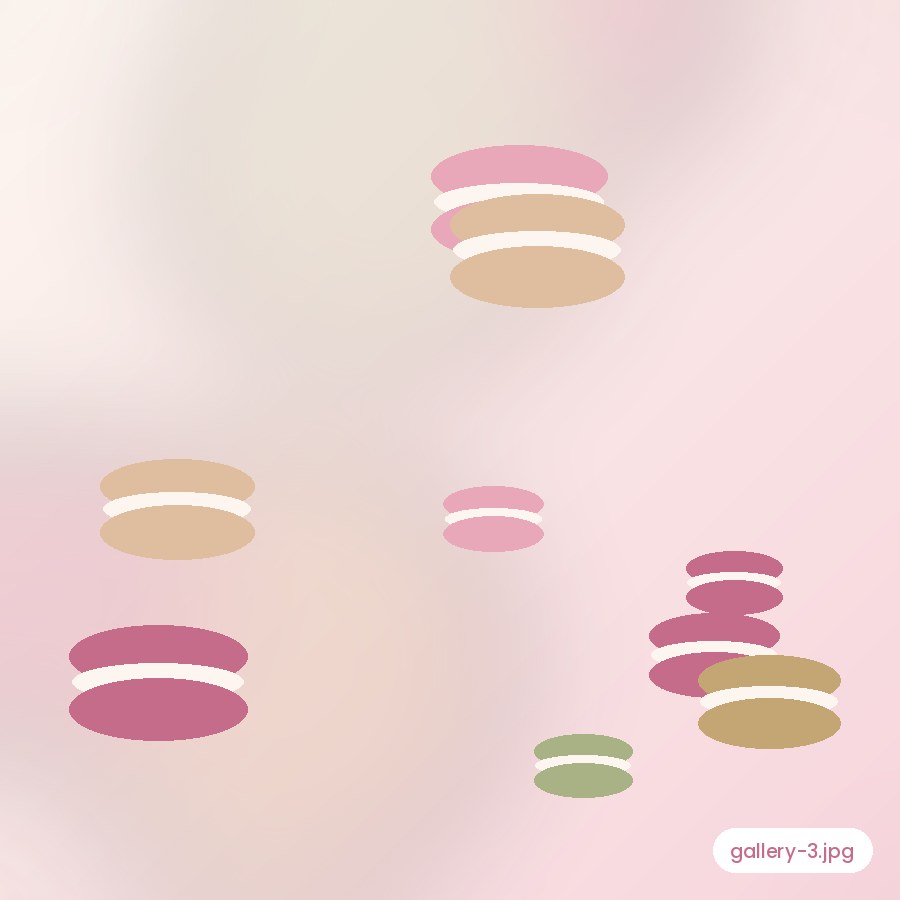Pastel macaron tower