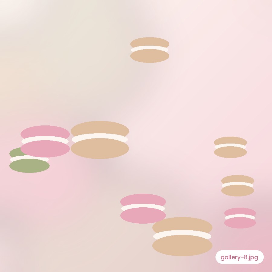 Pastel cupcake box
